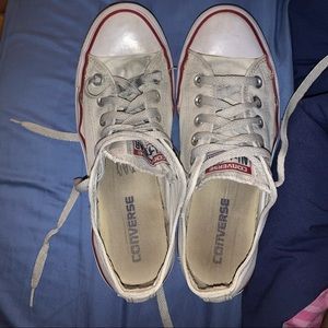 white low top converse